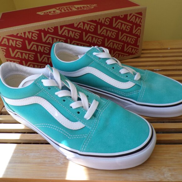 Vans Unisex Shoes Old Skool Waterfall / True White Color Womens Size 7 - Picture 2 of 10